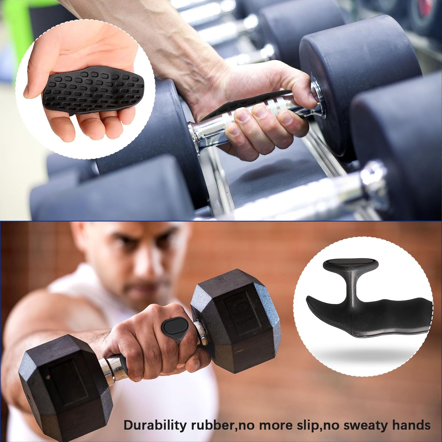 Antislip Workouthandgrepen voor Gewichtheffen en Fitness