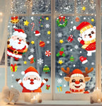 Feestelijke Raamstickers | Dubbelzijdige Kerstmotieven | Aanbrengen met Water