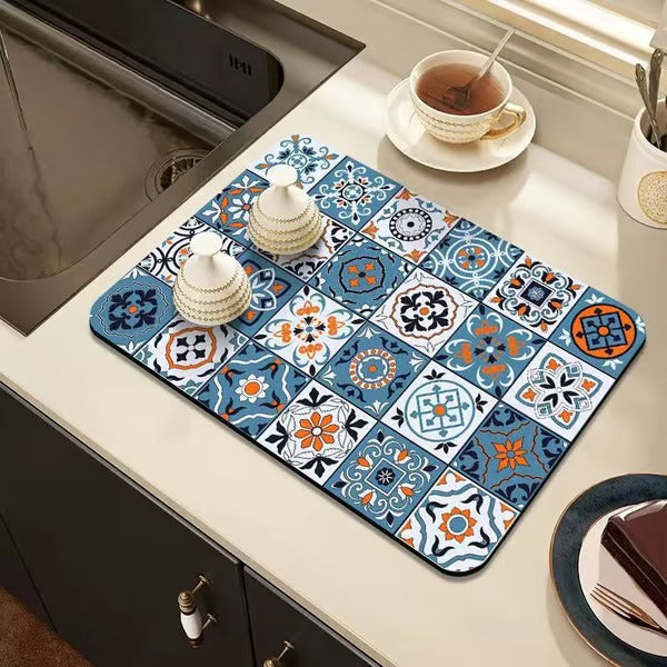 Sneldrogende waterafvoermat voor keuken en badkamer
