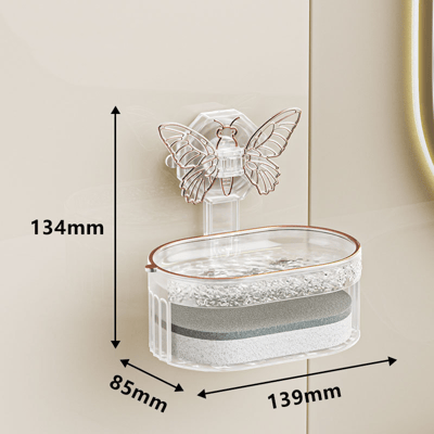 ButterFloat - Stylish butterfly soap dish for bathroom &amp; kitchen