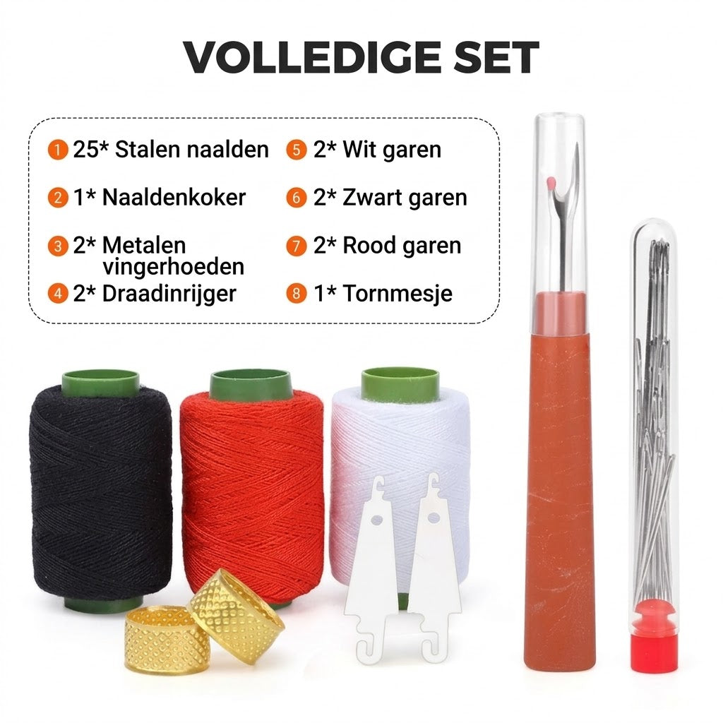 Praktische naaiset voor het repareren van kleding
