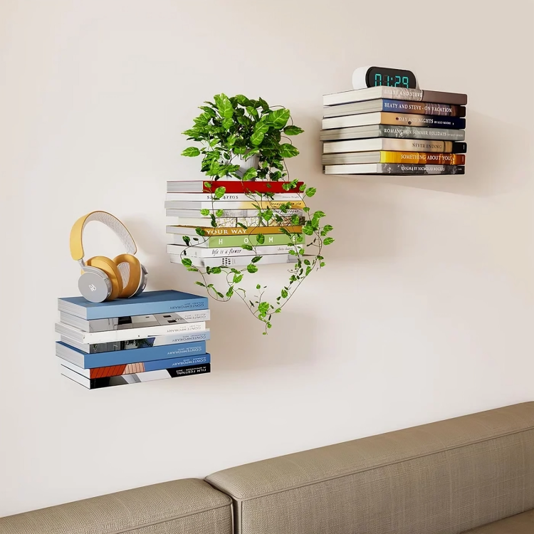 Buy 1+1 FREE | FloatyBooks - Invisible floating bookshelves 
