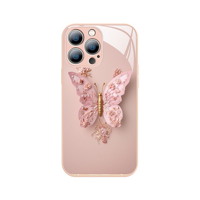 50% OFF | ButterflyCase™ - Flat glass cover with 3D butterfly motif [Last day of sale]