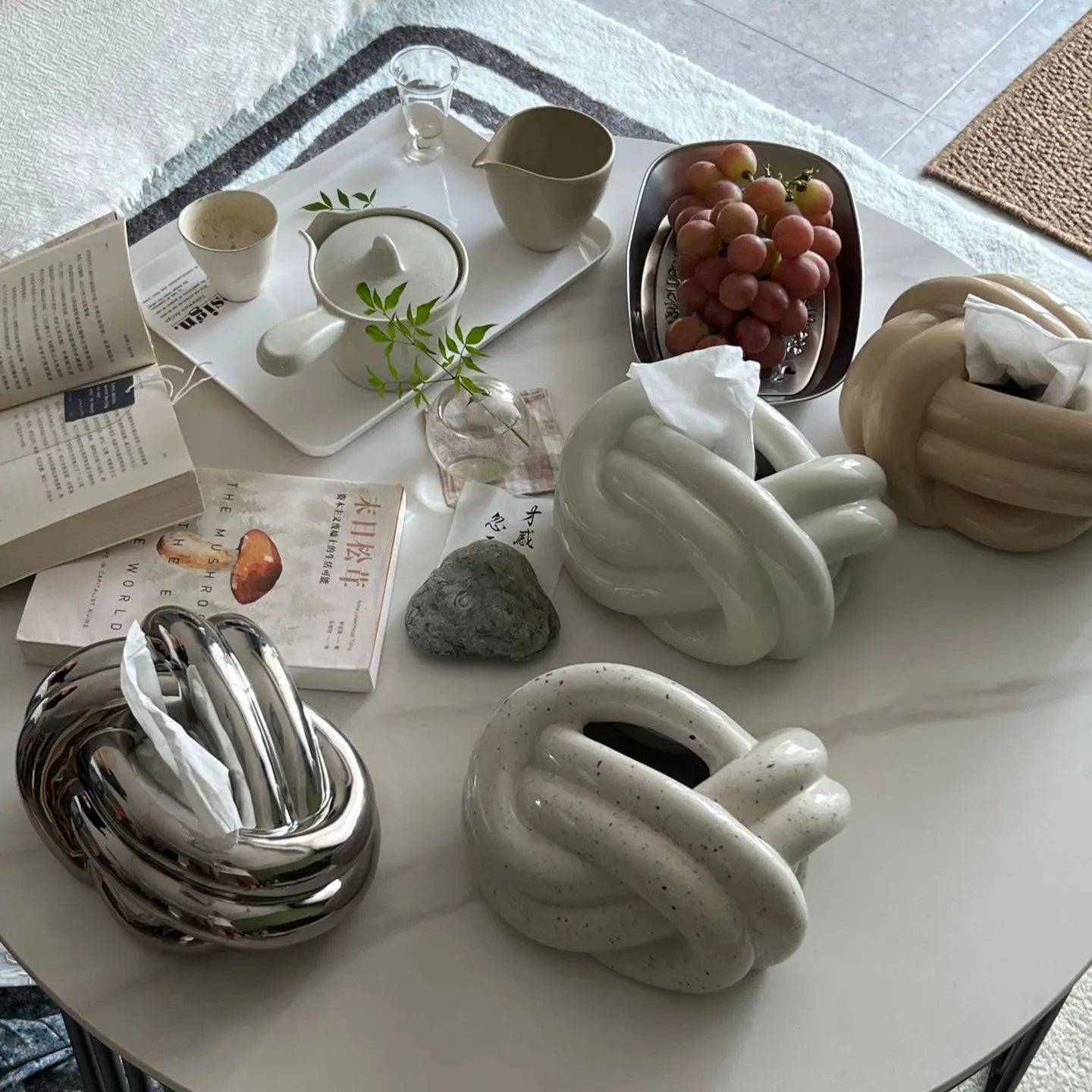 Moderne Minimalistische Acryl Tissuehouder