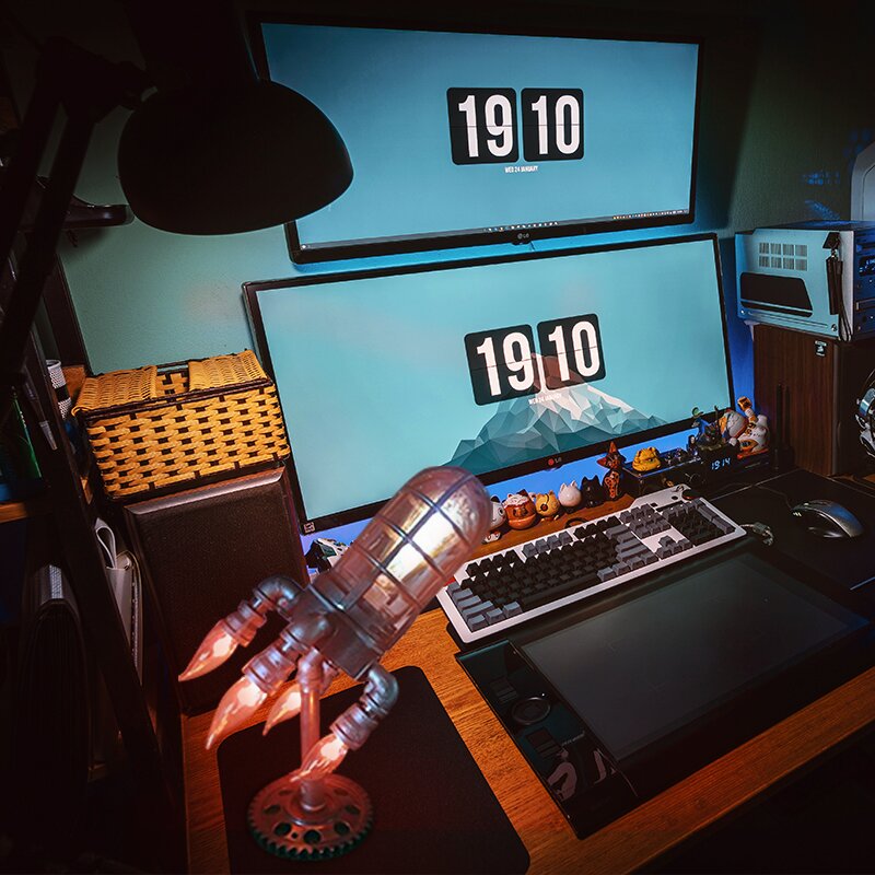 RocketLamp™ - steam punk rocket lamp