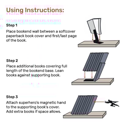 HeroHold - The superhero bookends