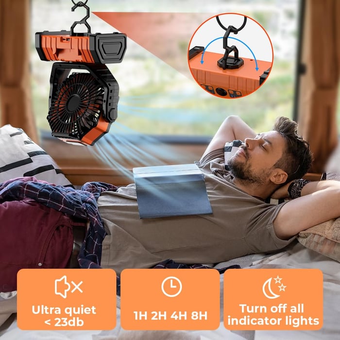 BreezeCamp – The perfect combination of fan and camping lamp