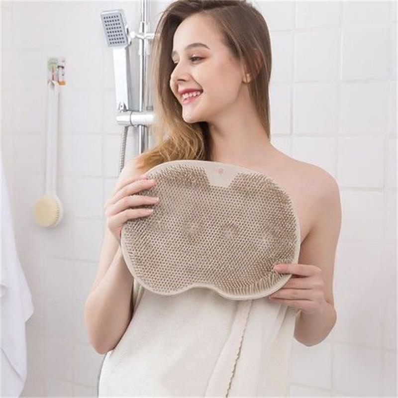Dubbeltextuur exfoliërende voet- en rugdouche-scrubpad