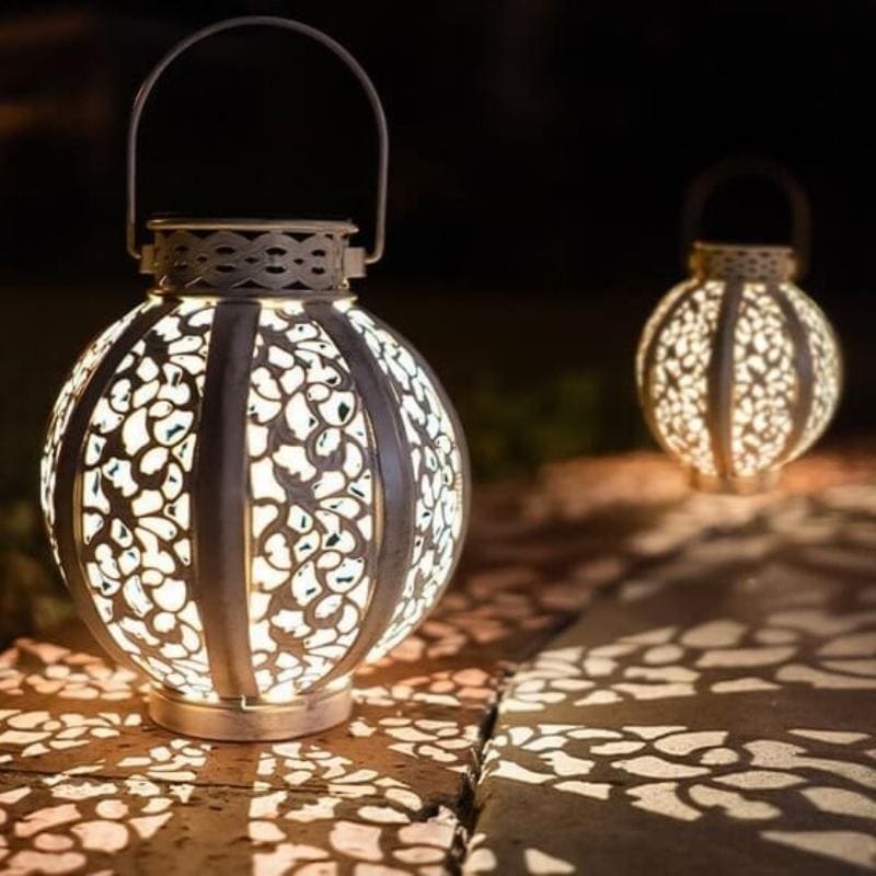 IronLuminae™ - Solar LED Iron Art Hallow Lantern Light [last day sale]