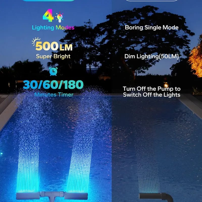 SunSpray - The luminous water arch for your summer dream