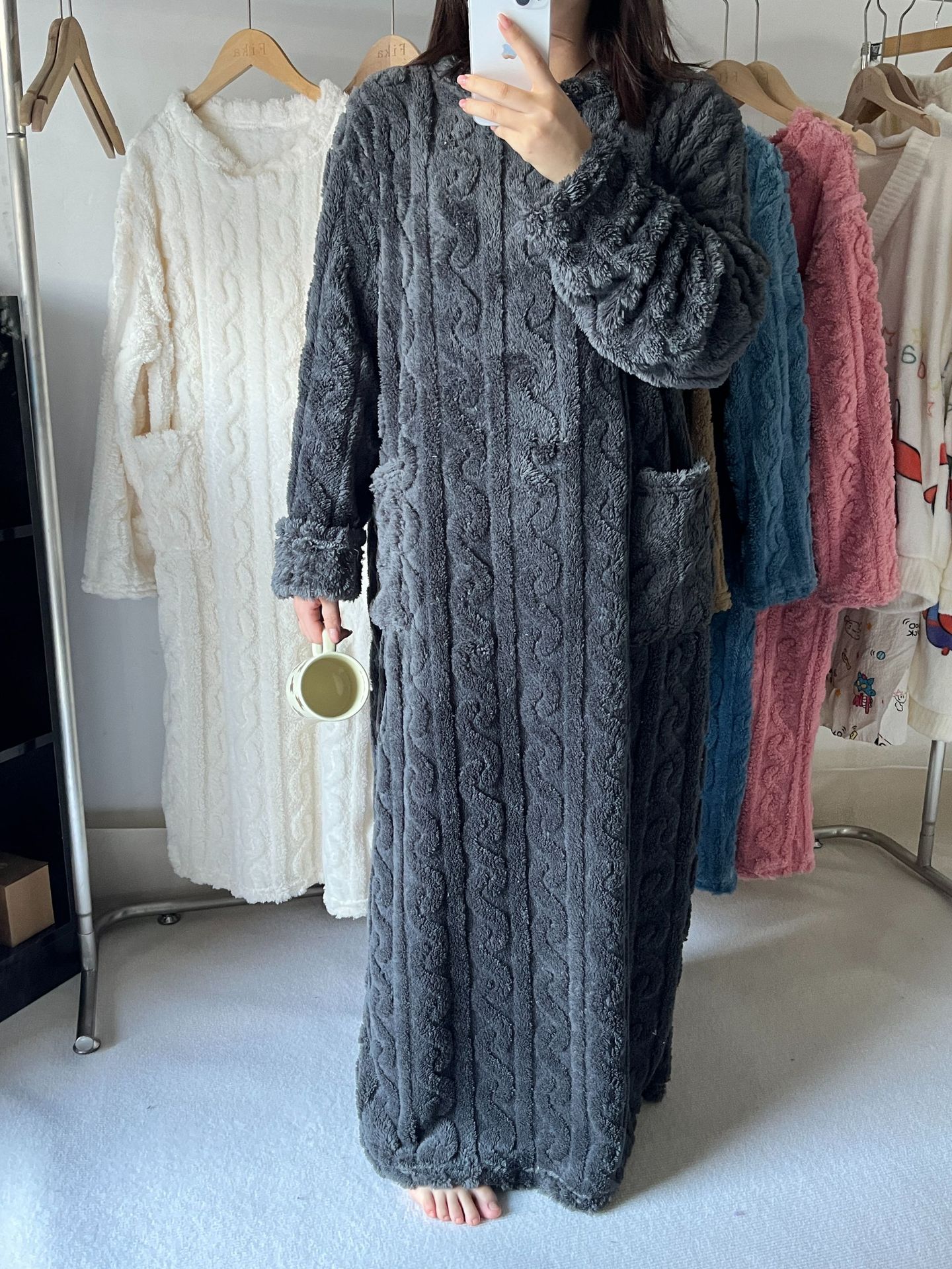 WinterWrapz - Coral Velvet Winter Wear [Last Day Sale]