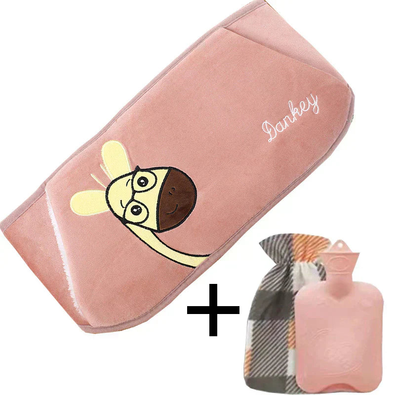 50% OFF | WarmCush - Refillable Plush Hot Water Bottle with Hip Padding [Last Day Sale]
