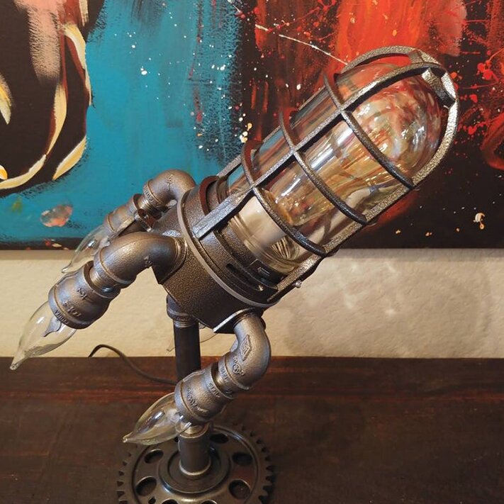 RocketLamp™ - steam punk rocket lamp