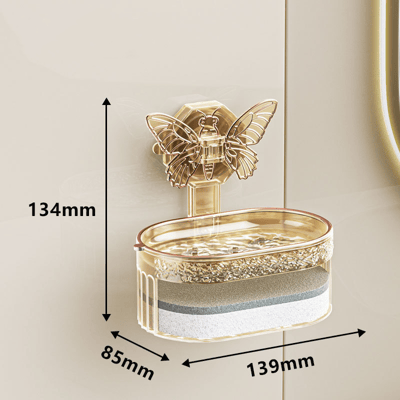 ButterFloat - Stylish butterfly soap dish for bathroom &amp; kitchen