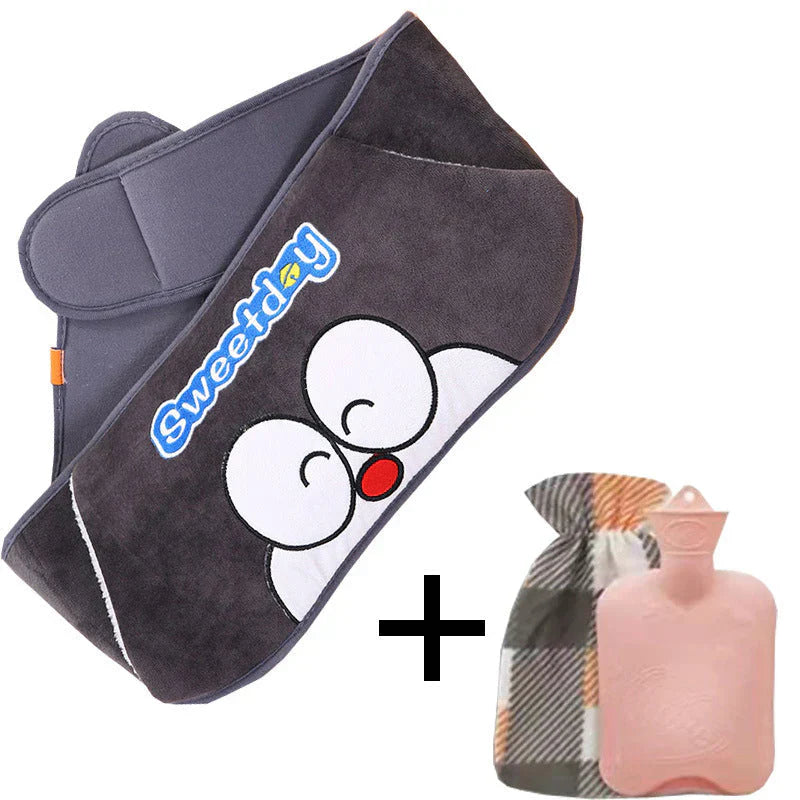 50% OFF | WarmCush - Refillable Plush Hot Water Bottle with Hip Padding [Last Day Sale]