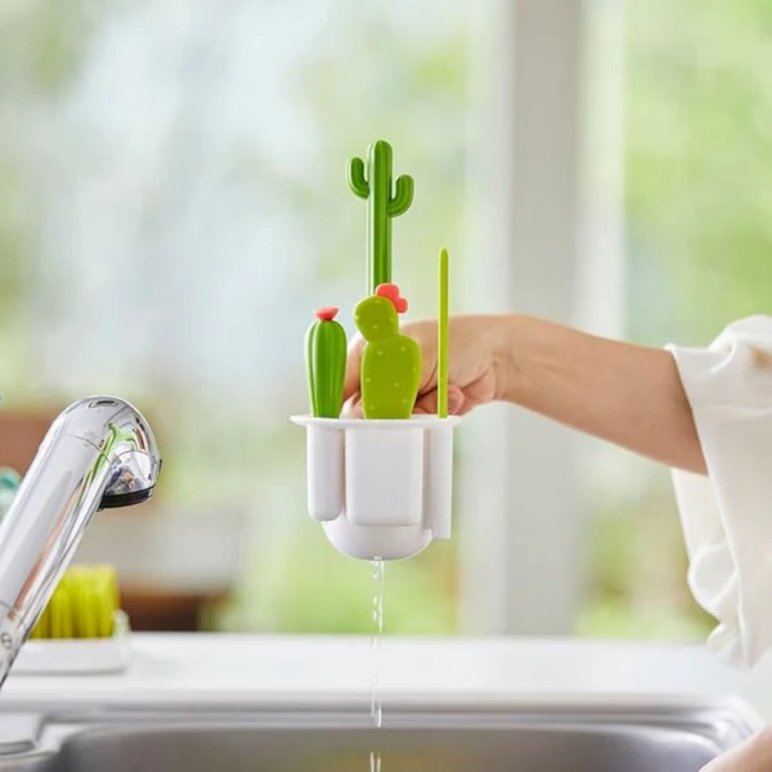 Multifunctionele cactusschoonmaakborstel voor kamerplanten