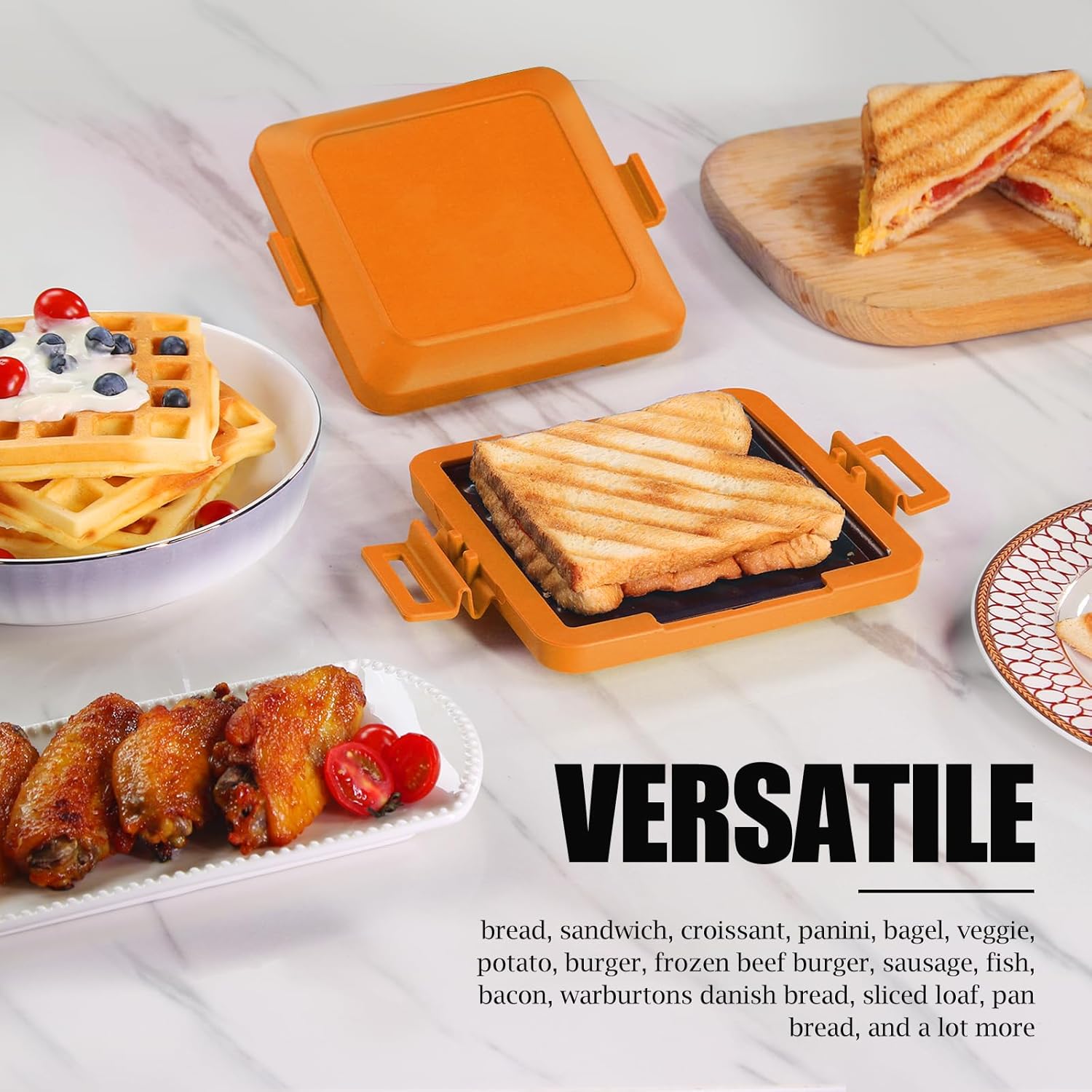 Compact magnetron tosti- en sandwichmaker voor snelle snacks