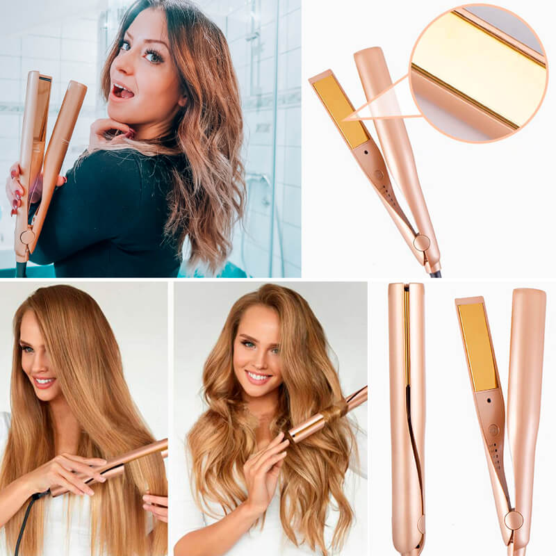 WaveLuxe Pro - One device. Smooth. Curly. Perfectly styled.