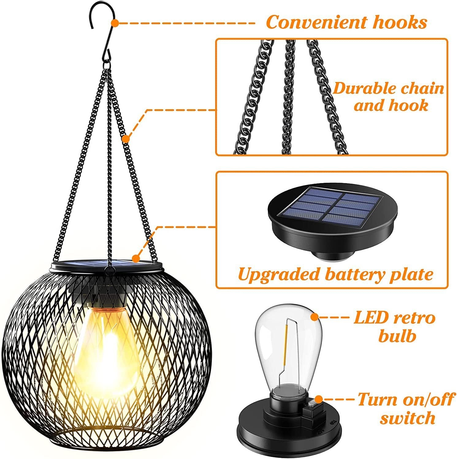 50% OFF | SolarNest - Retro-style solar lighting for a charming garden ambiance [Last day of sale]