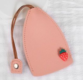 Strakke Leren Sleutelhanger Organizer Hoes