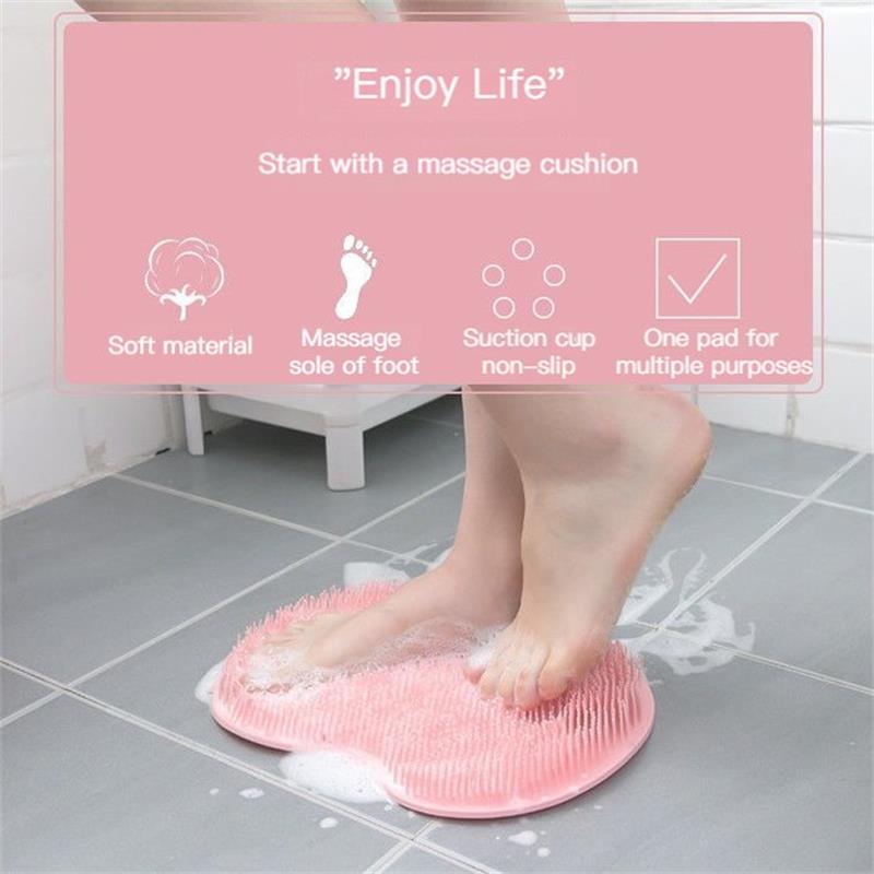 Dubbeltextuur exfoliërende voet- en rugdouche-scrubpad
