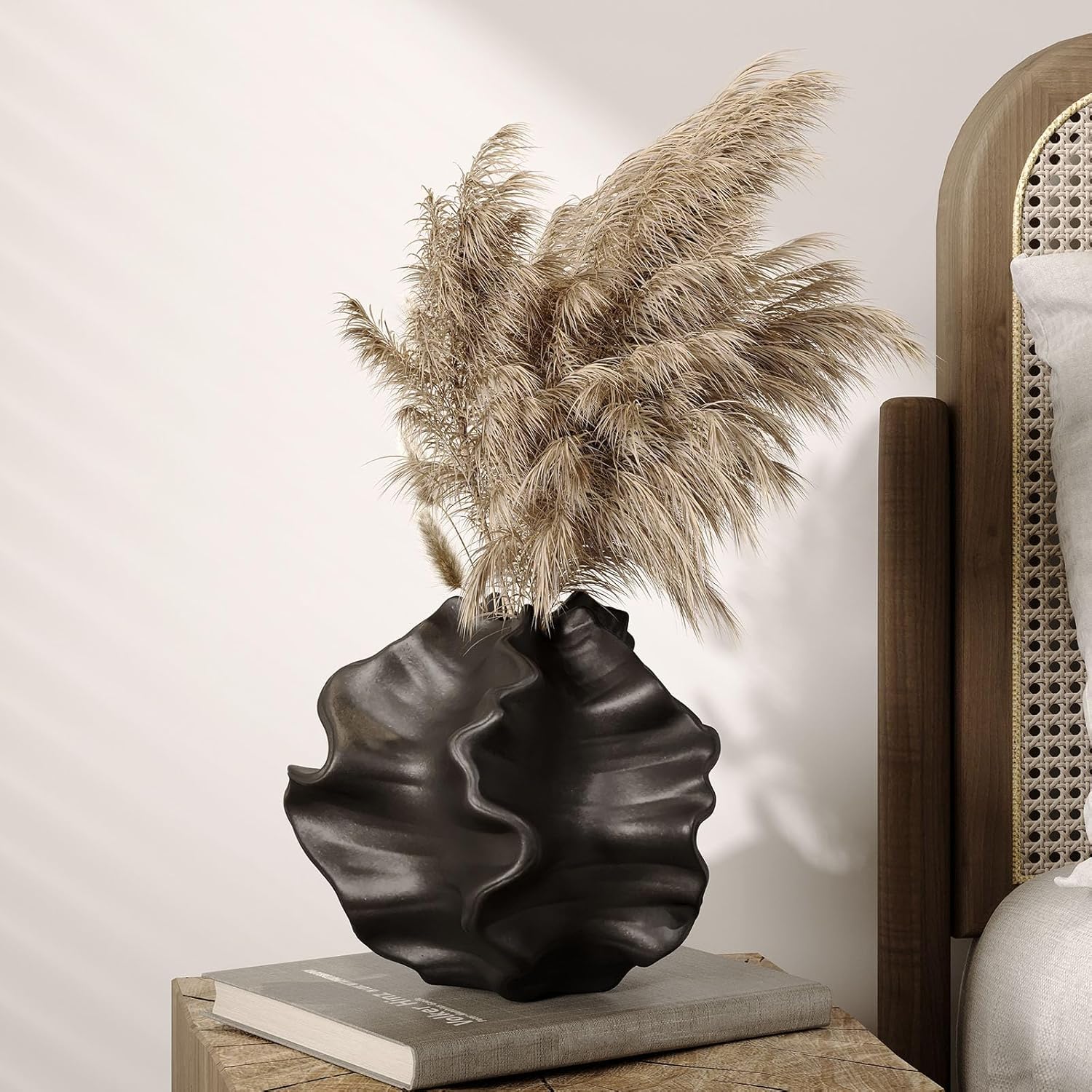 Golvende Muurdecoratie met Oceaangeïnspireerde Textuur voor Elegante Interieurs