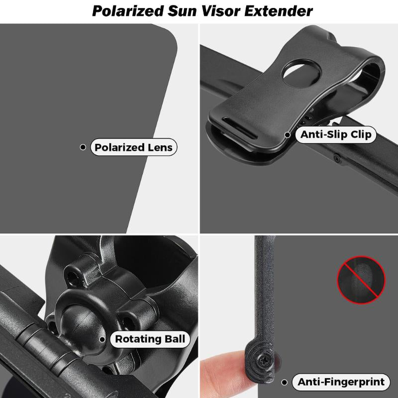 VisionShield - Car sun visor with polarized anti-glare protection