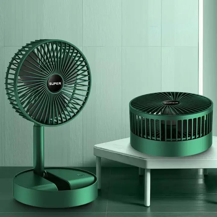 PowerBreeze - Telescopic, Rechargeable Folding Fan [Last Day Sale]