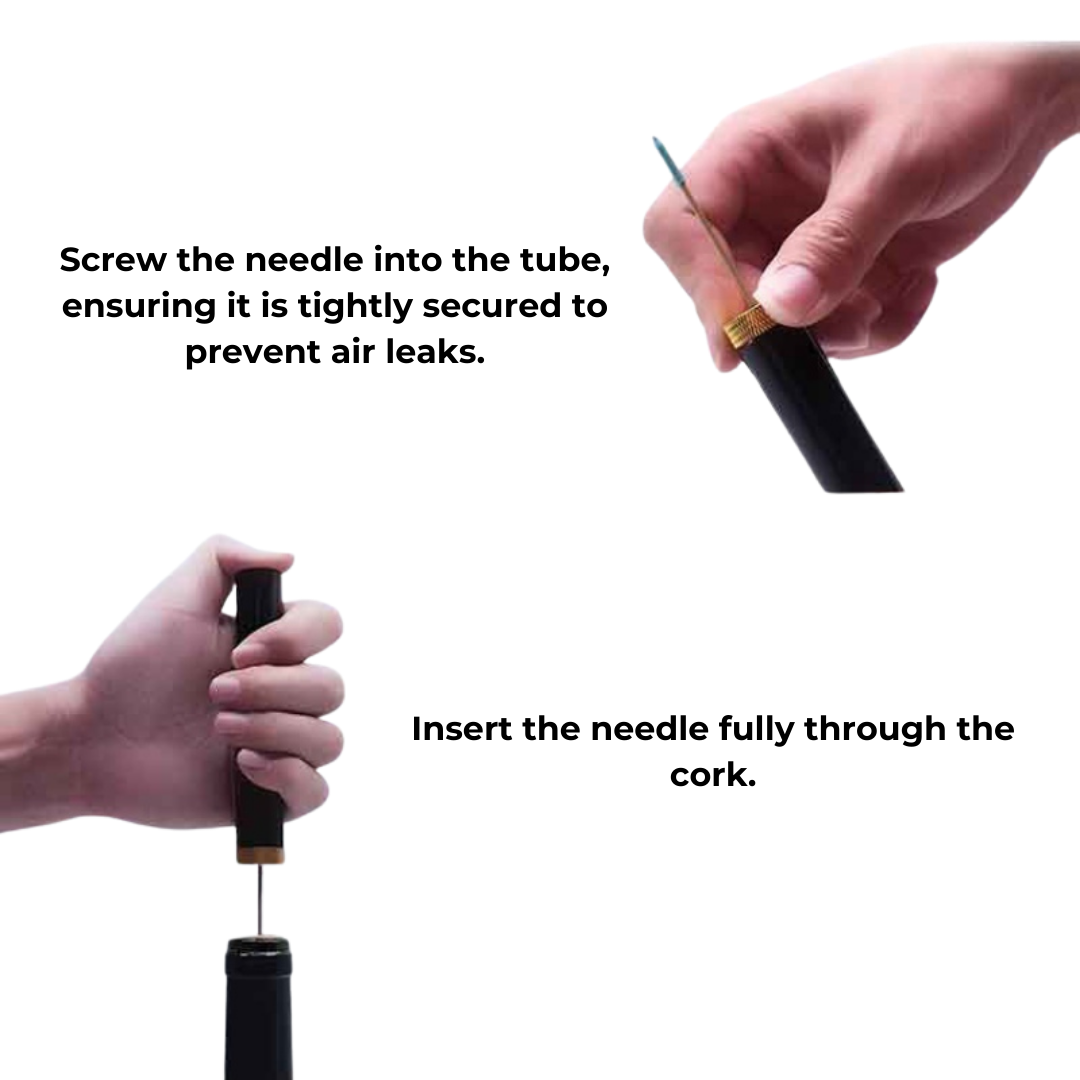 Luxe wijnopener met luchtdruk elegante kurkentrekker voor moeiteloos schenken