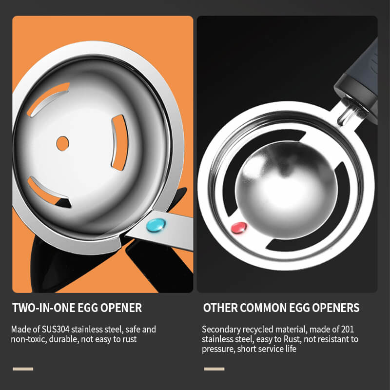 EggTastic - Multifunctional 2-in-1 Egg Opener - Super Awesome Egg Breaker [Last Day Sale]