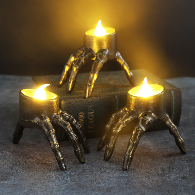 Buy 2 for 1 FREE | GhostFlare - Halloween Hand &amp; Skull Candle Holder [Last-day sale]