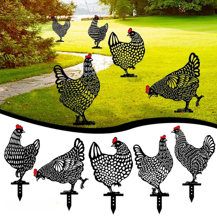 Set of 5 | HappyChicken™ - Chicken Garden Decoration [Last Day Sale]