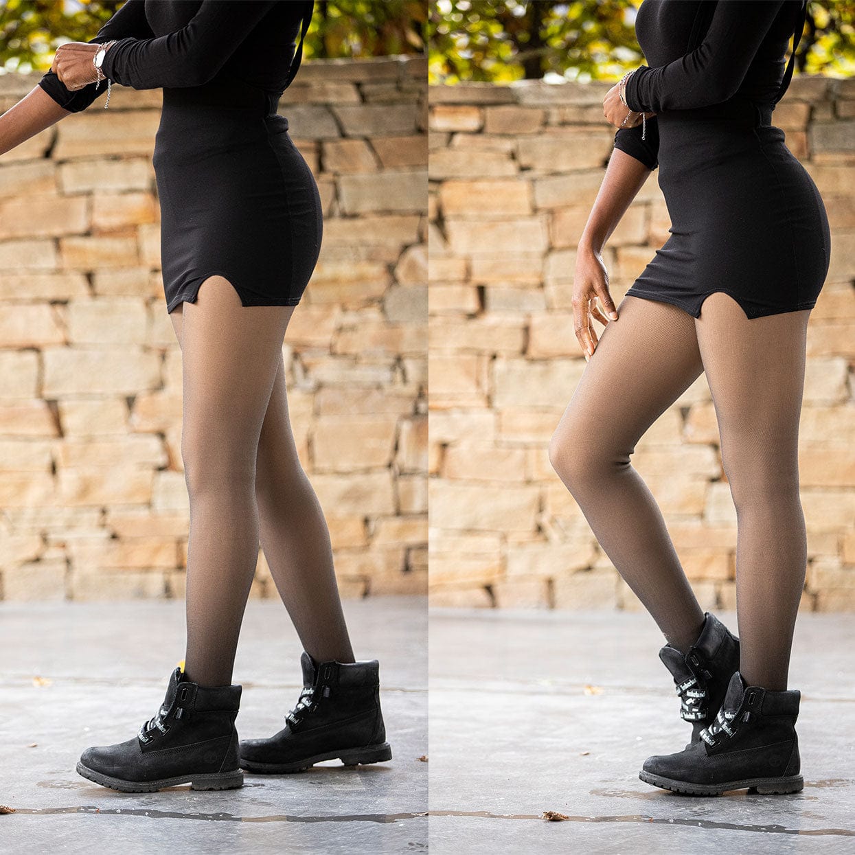 Fleece Tights - Stay warm with fleece-lined winter leggings! [Last day sale]