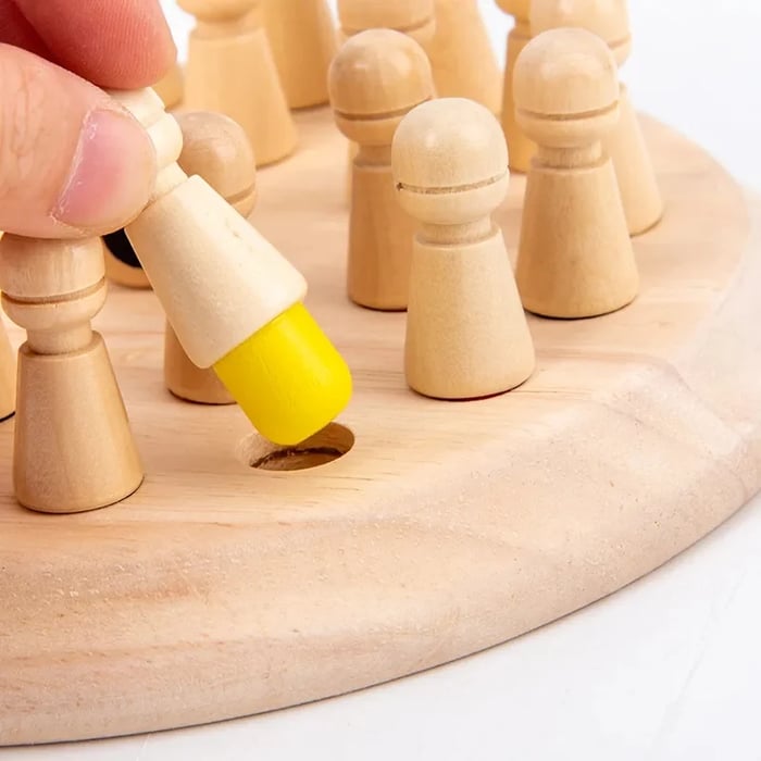 BrainMatch - Wooden Memory Match Stick Chess [Last Day Sale]