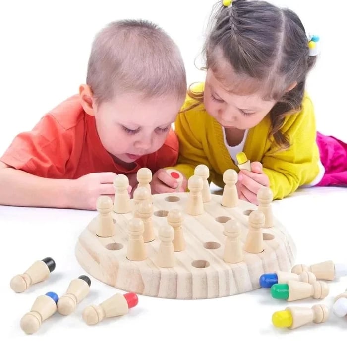 BrainMatch - Wooden Memory Match Stick Chess [Last Day Sale]