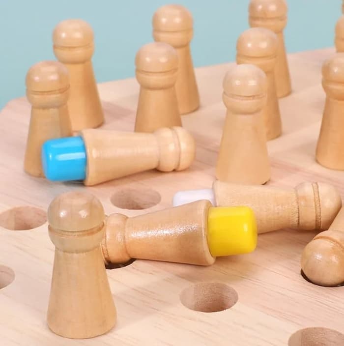 BrainMatch - Wooden Memory Match Stick Chess [Last Day Sale]