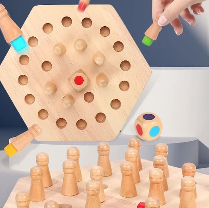BrainMatch - Wooden Memory Match Stick Chess [Last Day Sale]