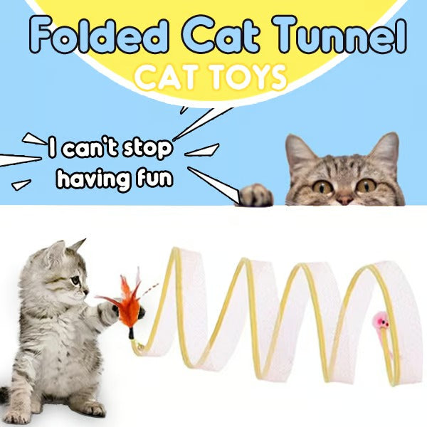 KittyMaze - Foldable cat tunnel with integrated toys