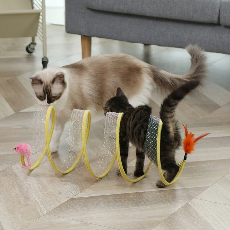 KittyMaze - Foldable cat tunnel with integrated toys