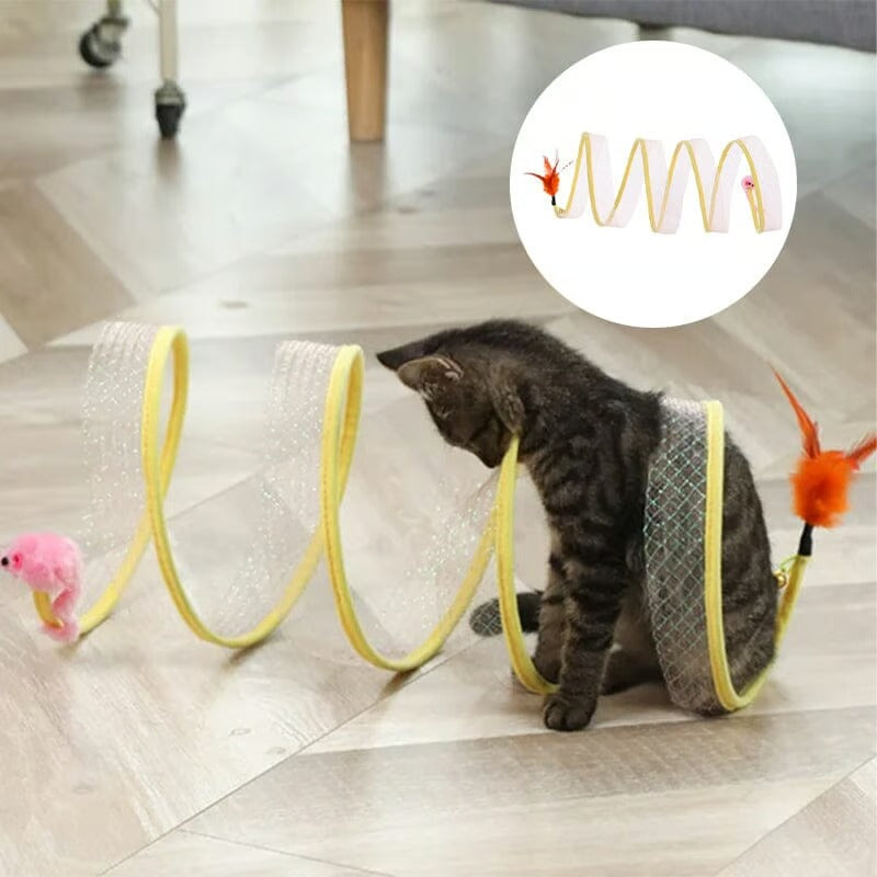 KittyMaze - Foldable cat tunnel with integrated toys