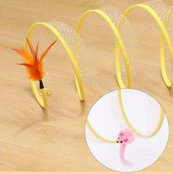 KittyMaze - Foldable cat tunnel with integrated toys