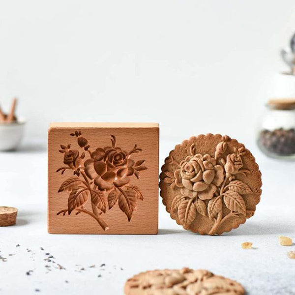 CarveBake - Cookie Cutter with Wood Engraving Relief, Cookie Mold [Last Day Sale]