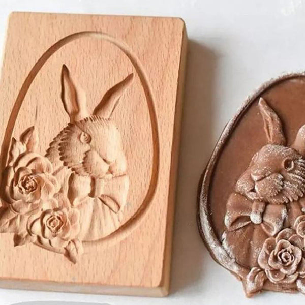 CarveBake - Cookie Cutter with Wood Engraving Relief, Cookie Mold [Last Day Sale]