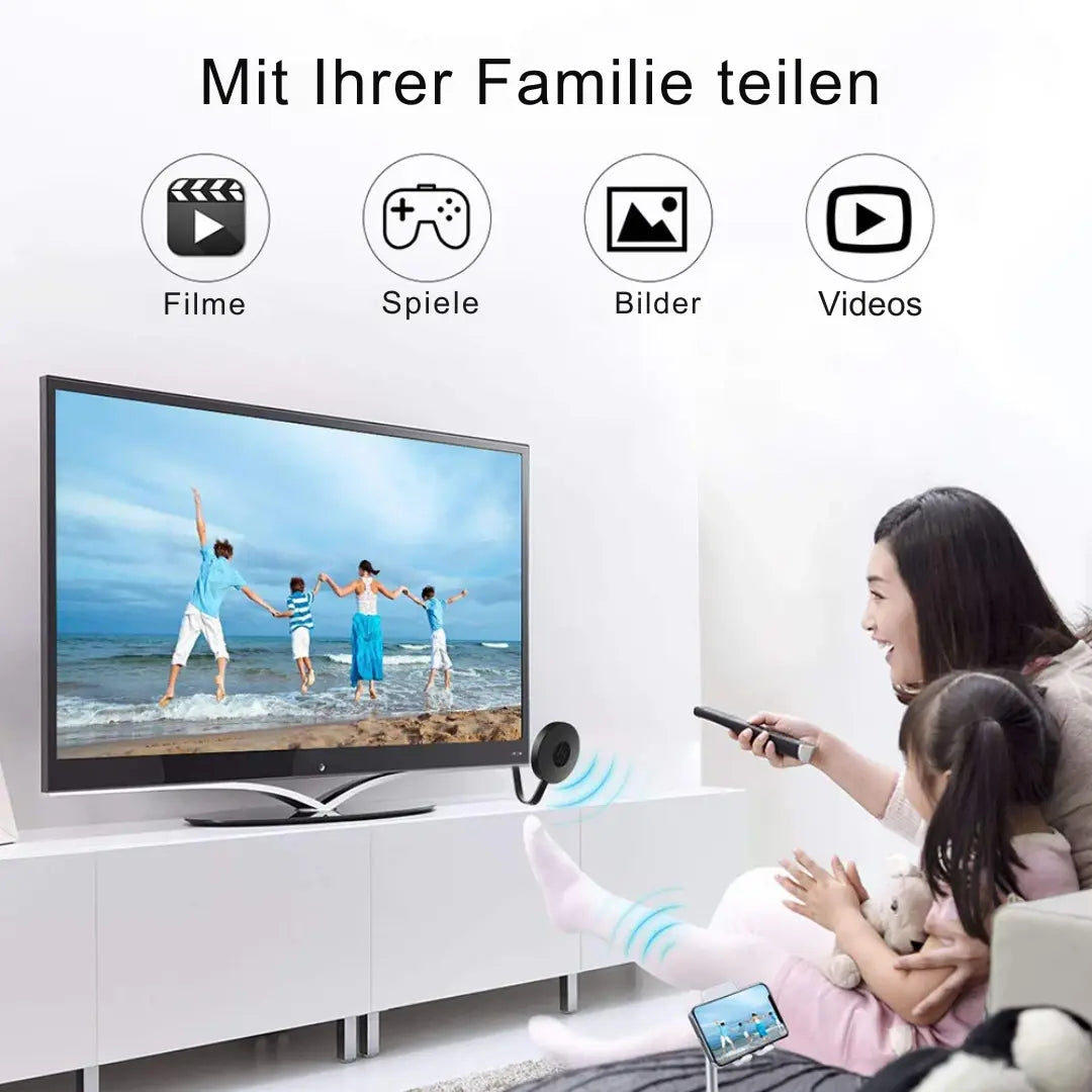 Draadloze HD Autospiegel Display Adapter