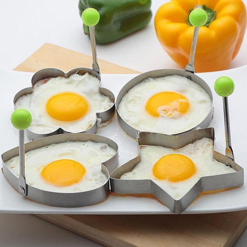 50% OFF | EggFun - Egg Mold Fried Egg Mold Stainless Steel 4-Piece Set [Last Day Sale] 
