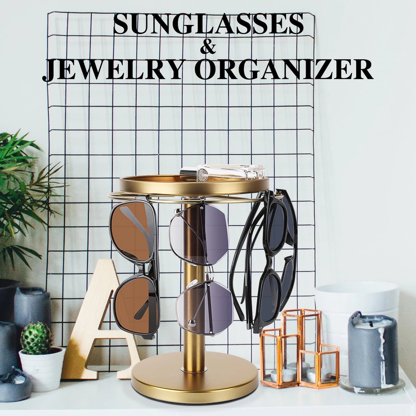 Draaibare Zonnebrilhouder Organizer