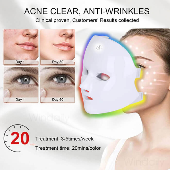 GlowBloom™ LED-lichttherapie Koreaanse gezichtsmasker