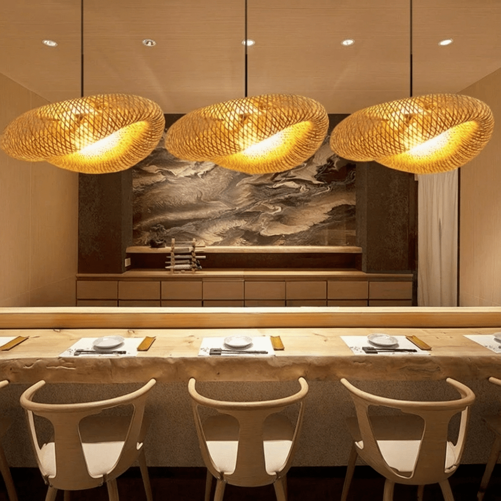 Handgemaakte bamboe hanglamp