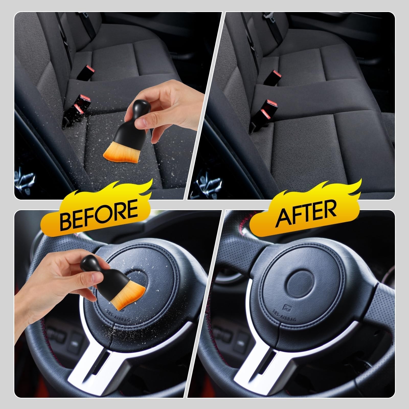 Buy 1+1 FREE GapBrush™ - Ultra-soft interior brush for fabric [Last day sale] 