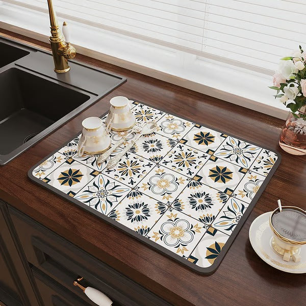 Sneldrogende waterafvoermat voor keuken en badkamer